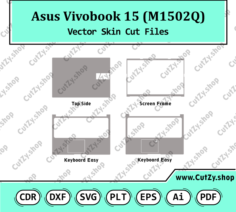 ASUS Vivobook 15 (M1502Q) Vector Skin Cut Files