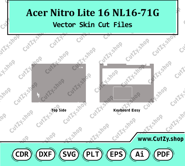 Acer Nitro Lite 16 NL16-71G Vector Skin Cut Files