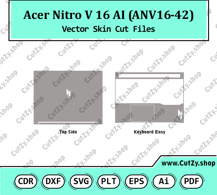 Acer Nitro V 16 AI (ANV16-42) Vector Skin Cut Files