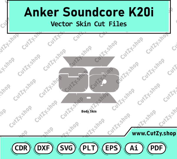 Anker Soundcore K20i Vector Skin Cut Files
