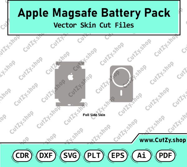 Apple Magsafe Battery Pack Vector Skin Cut Files