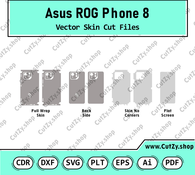 Asus ROG Phone 8 Vector Skin Cut Files