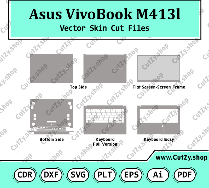 Asus VivoBook M413l Vector Skin Cut Files