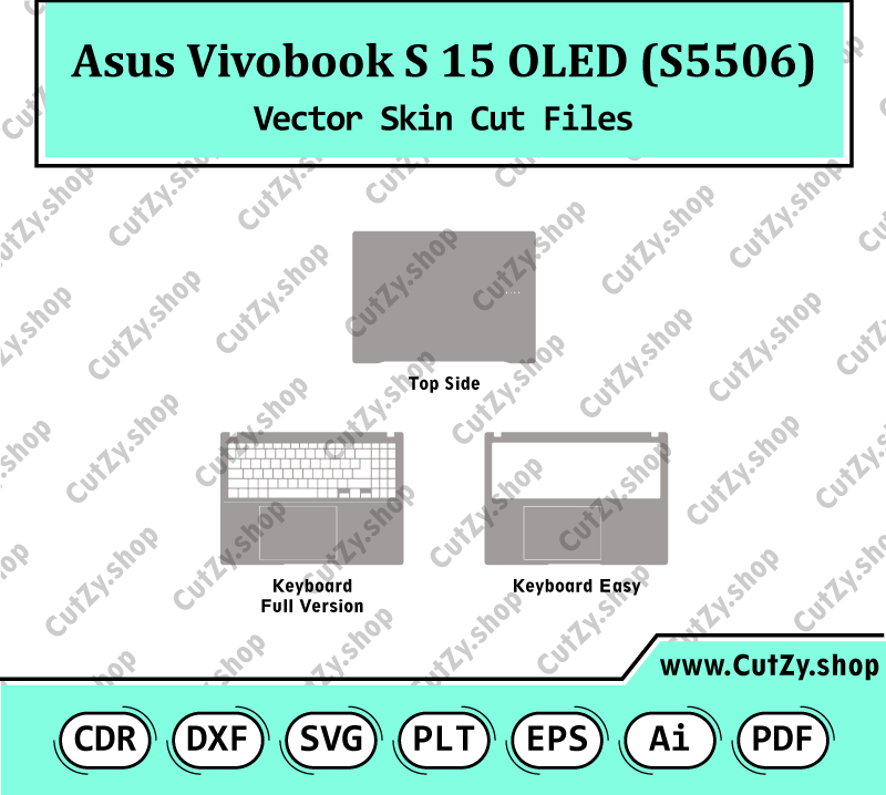 Asus Vivobook S 15 OLED (S5506) Vector Skin Cut Files
