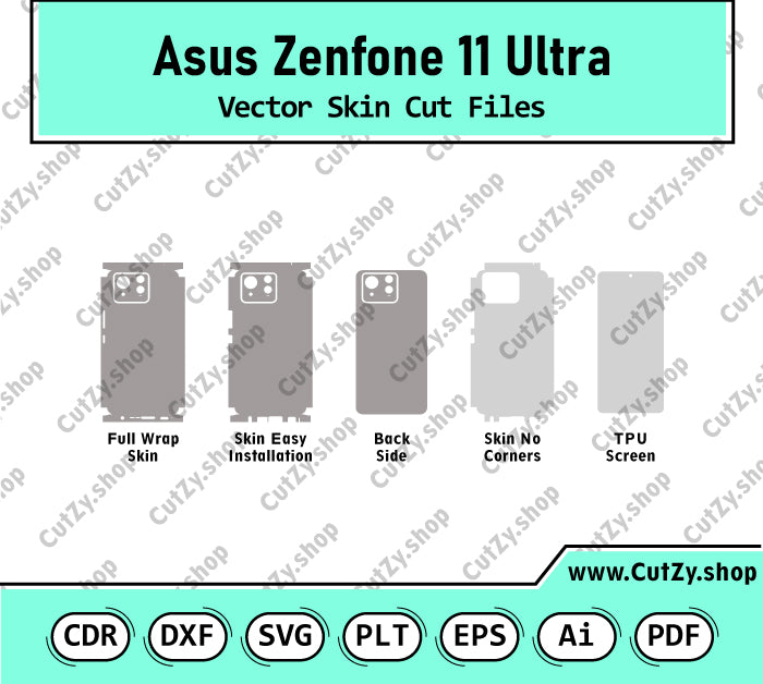 Asus Zenfone 11 Ultra Vector Skin Cut Files