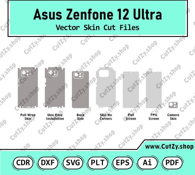 Asus Zenfone 12 Ultra Vector Skin Cut Files