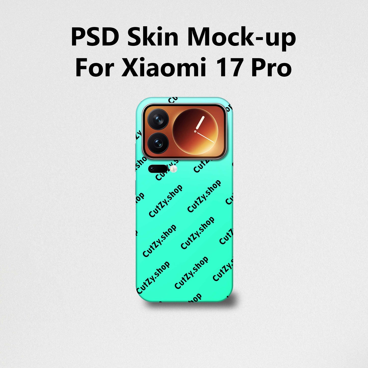 Xiaomi 17 Pro PSD Vinyl Skin Mock-up