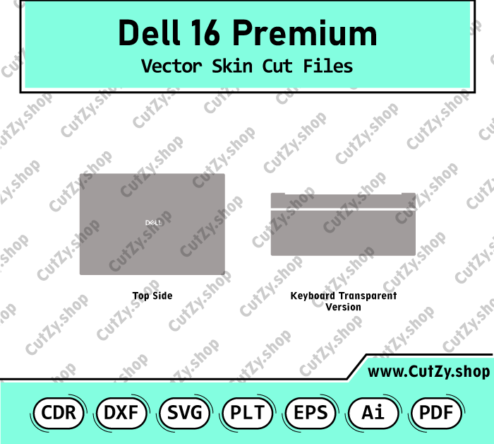 Dell 16 Premium Vector Skin Cut Files