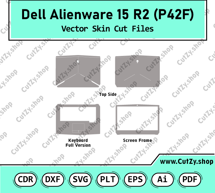 Dell Alienware 15 R2 Vector Skin Cut Files