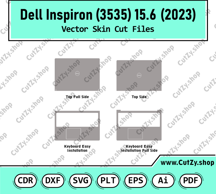 Dell Inspiron 15 3535 15.6 2023 Vector Skin Cut Files