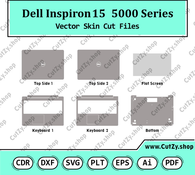 Dell Inspiron 15 5000 Series Vector Skin Cut Files