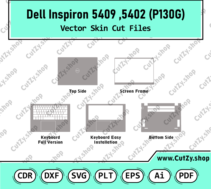 Dell Inspiron 5402, 5409 (P130G) Vector Skin Cut Files