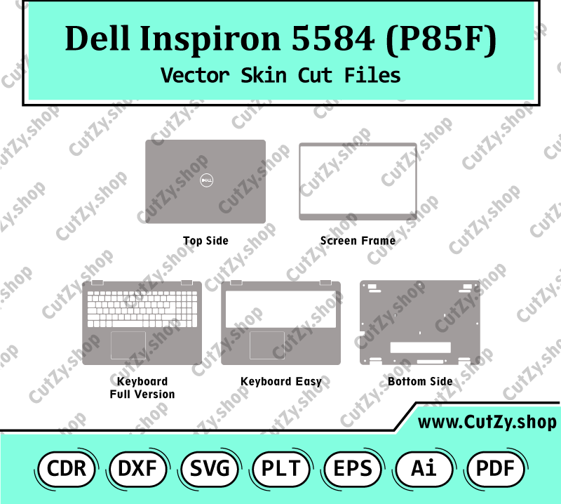 Dell Inspiron 5584 (P85F) Vector Skin Cut Files