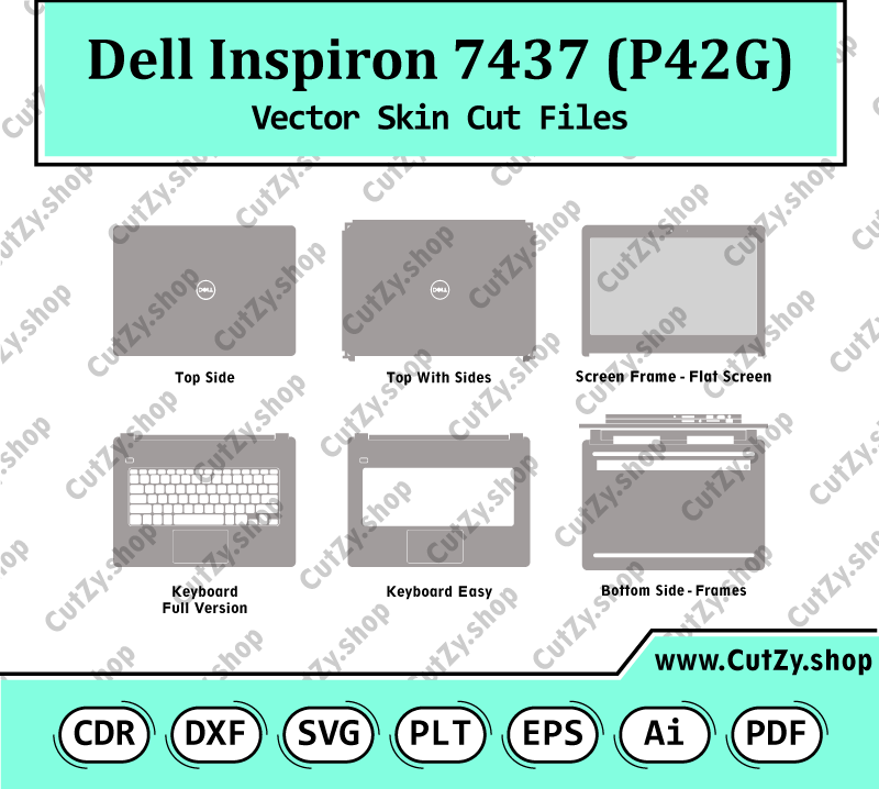Dell Inspiron 7437 (P42G) Vector Skin Cut Files