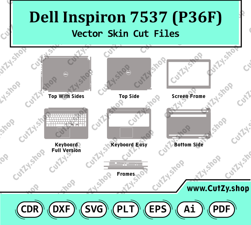 Dell Inspiron 7537 (P36F) Vector Skin Cut Files