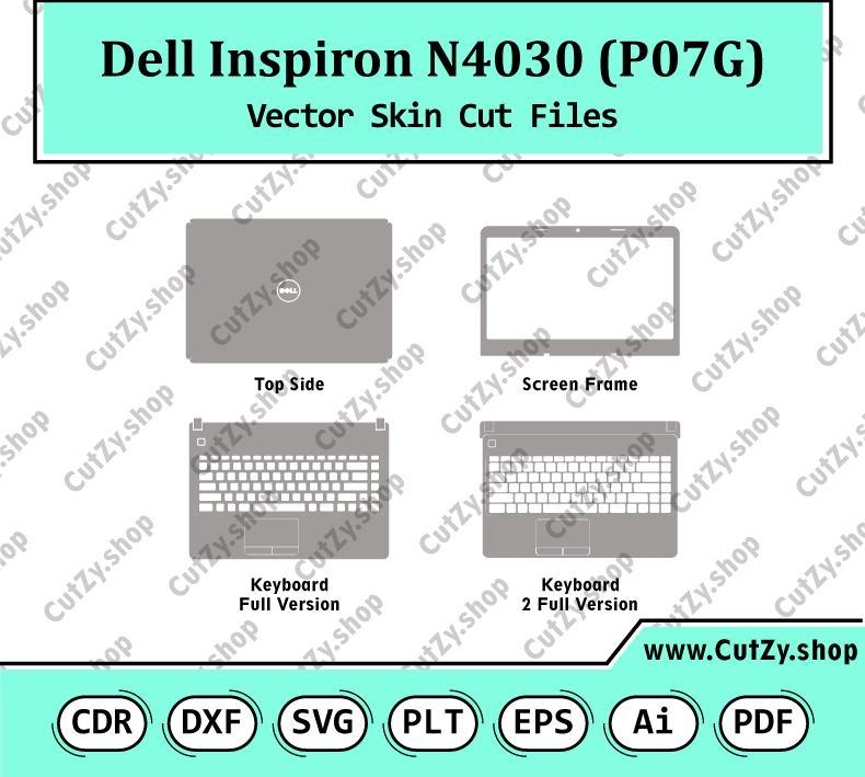 Dell Inspiron N4030 (P07G) Vector Skin Cut Files