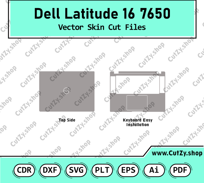 Dell Latitude 16 7650 Vector Skin Cut Files