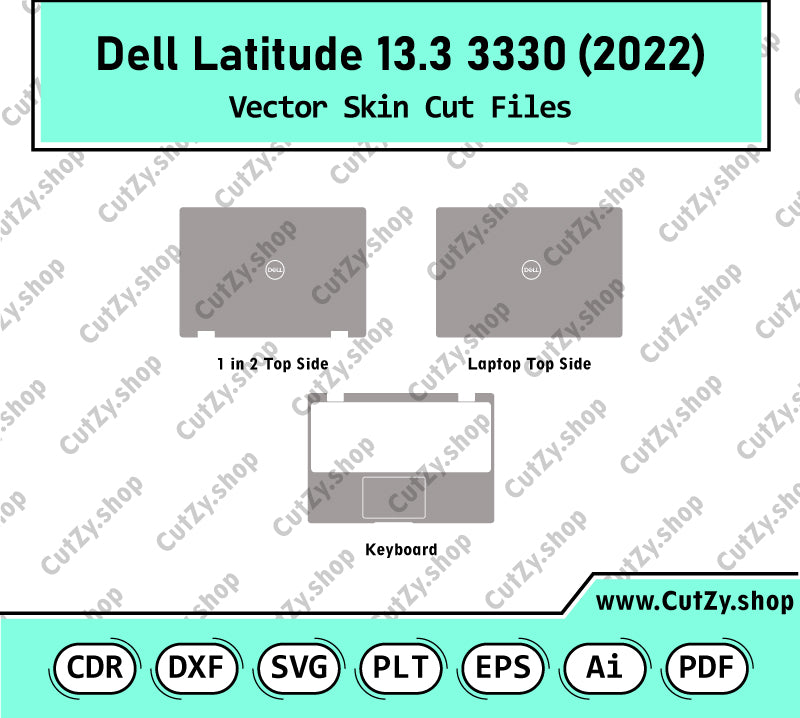 Dell Latitude 3330 13.3 2022 Vector Skin Cut Files