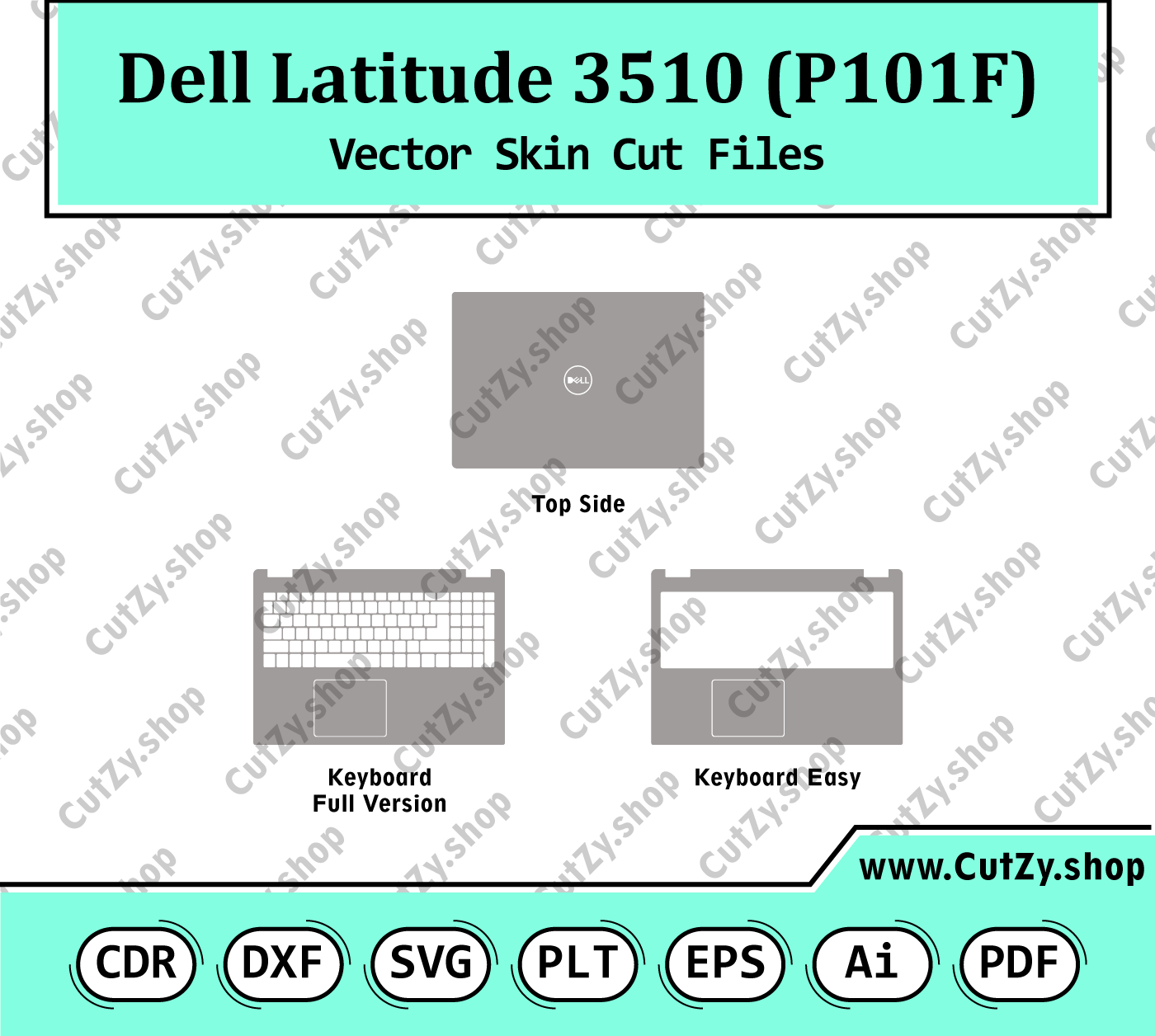 Dell Latitude 3510 (P101F) Vector Skin Cut Files