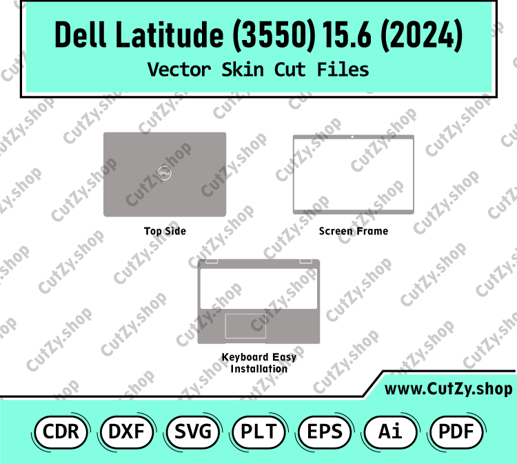 Dell Latitude 3550 15.6 2024 Vector Skin Cut Files Template