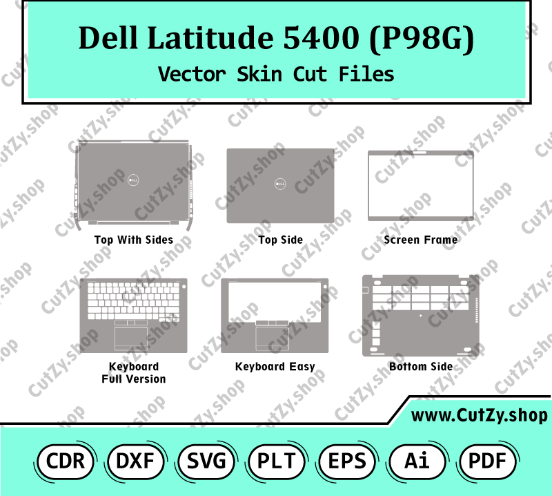Dell Latitude 5400 (P98G) Vector Skin Cut Files