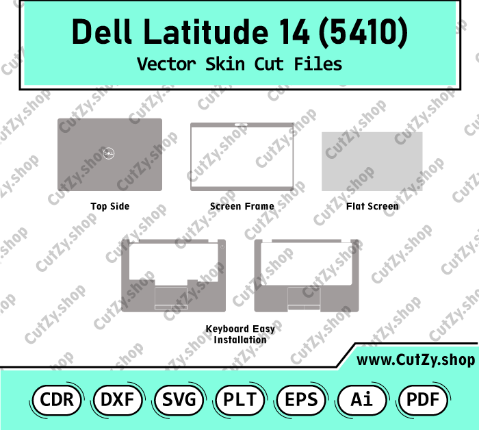 Dell Latitude 5410 14.0 Vector Skin Cut Files