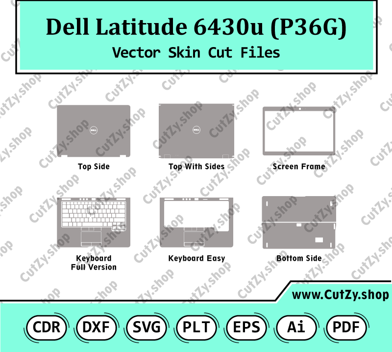 Dell Latitude 6430u (P36G) Vector Skin Cut Files