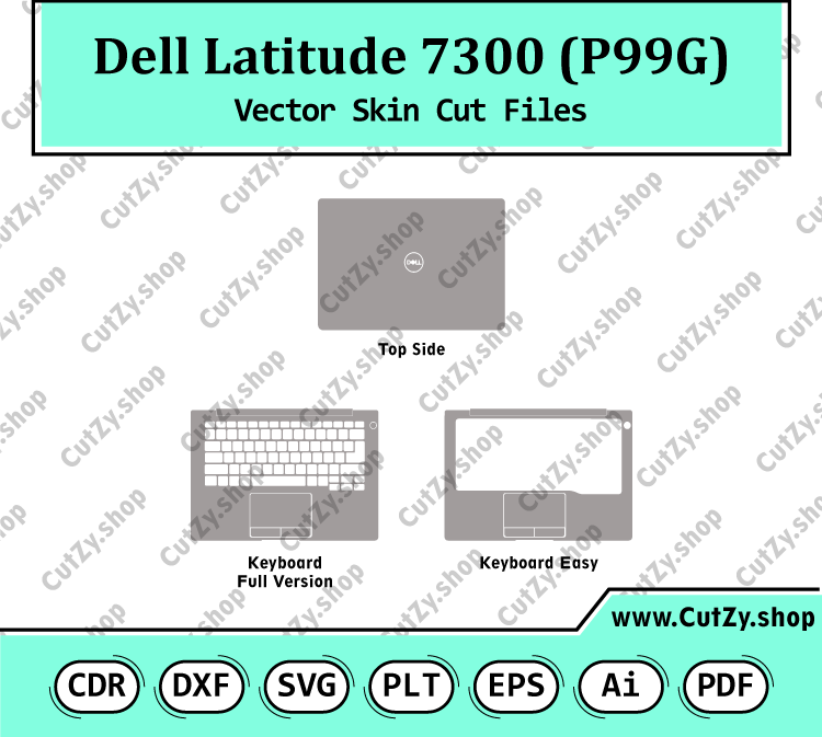 Dell Latitude 7300 (P99G) Vector Skin Cut Files