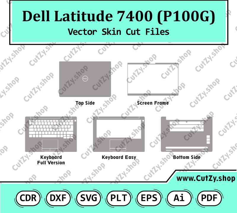 Dell Latitude 7400 (P100G) Vector Skin Cut Files