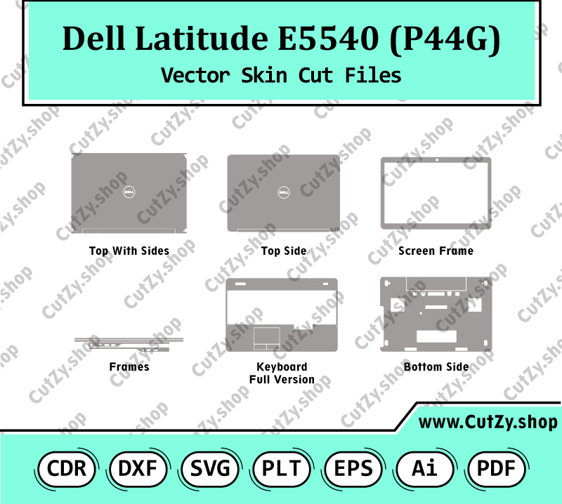 Dell Latitude E5540 (P44G) Vector Skin Cut Files