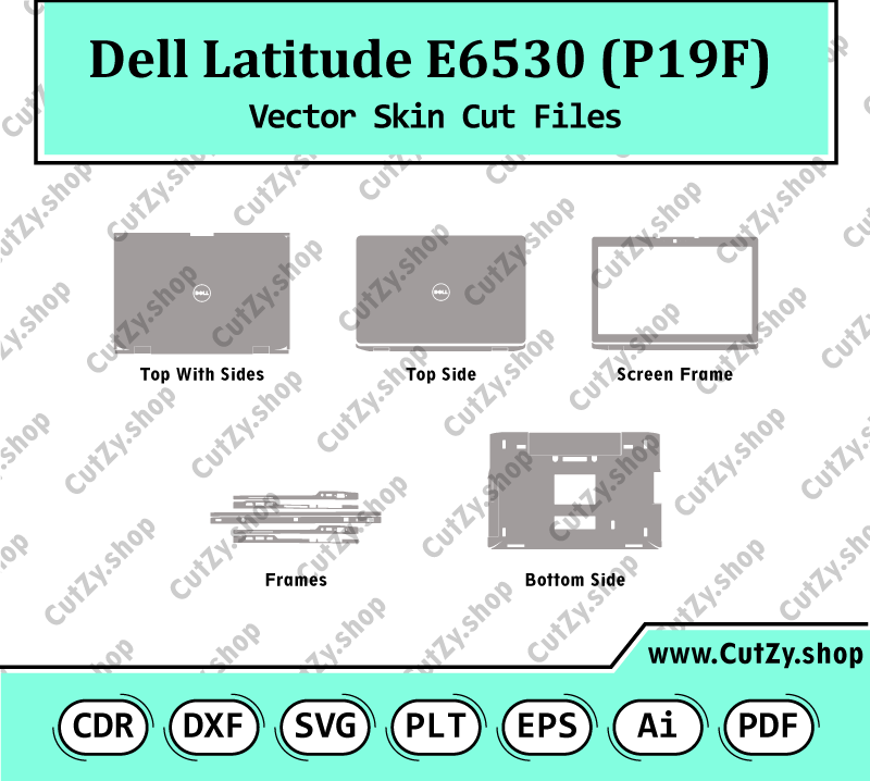 Dell Latitude E6530 (P19F) Vector Skin Cut Files