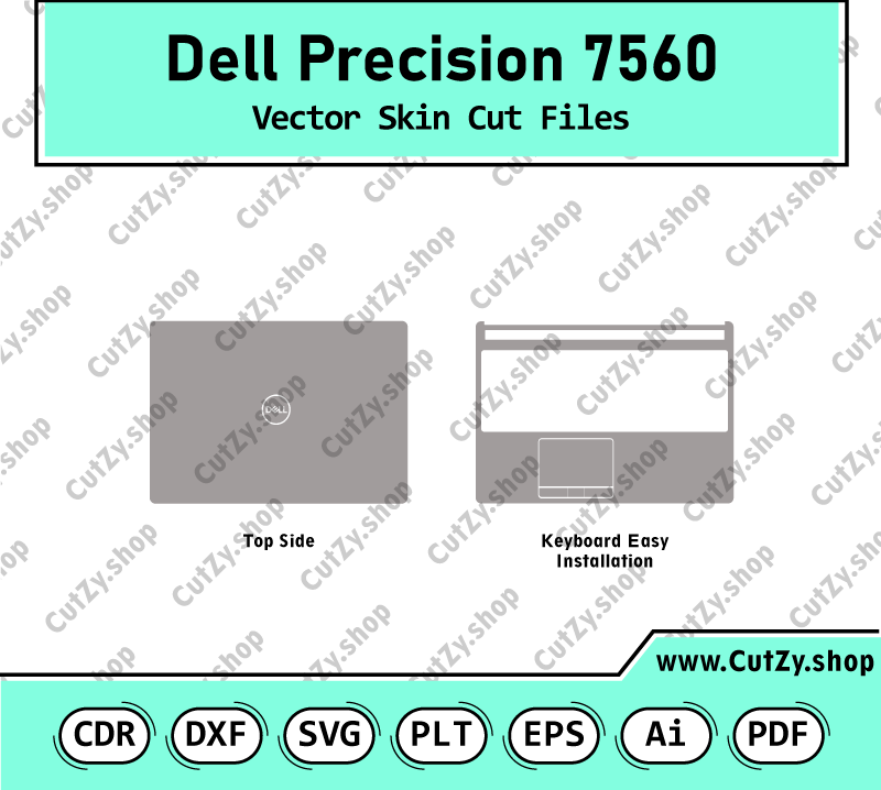 Dell Precision 7560 Vector Skin Cut Files