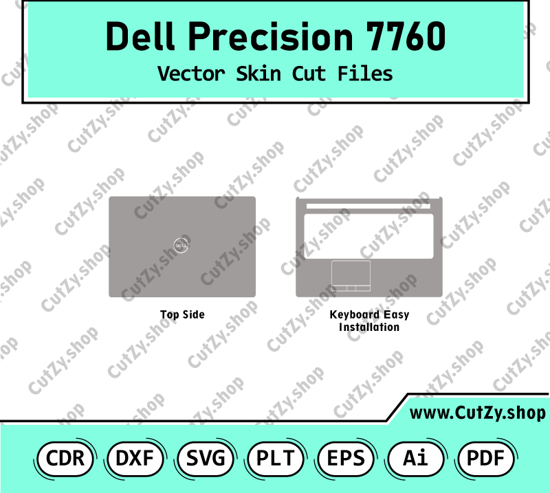 Dell Precision 7760 Vector Skin Cut Files