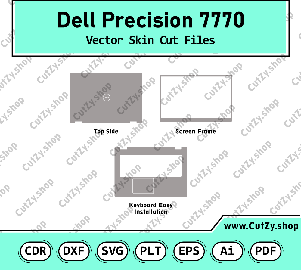 Dell Precision 7770 Vector Skin Cut Files