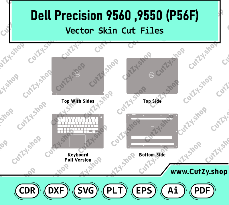 Dell Precision 9550, 9560 (P56F) Vector Skin Cut Files