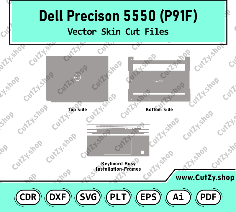Dell Precison 5550 (P91F) Vector Skin Cut Files