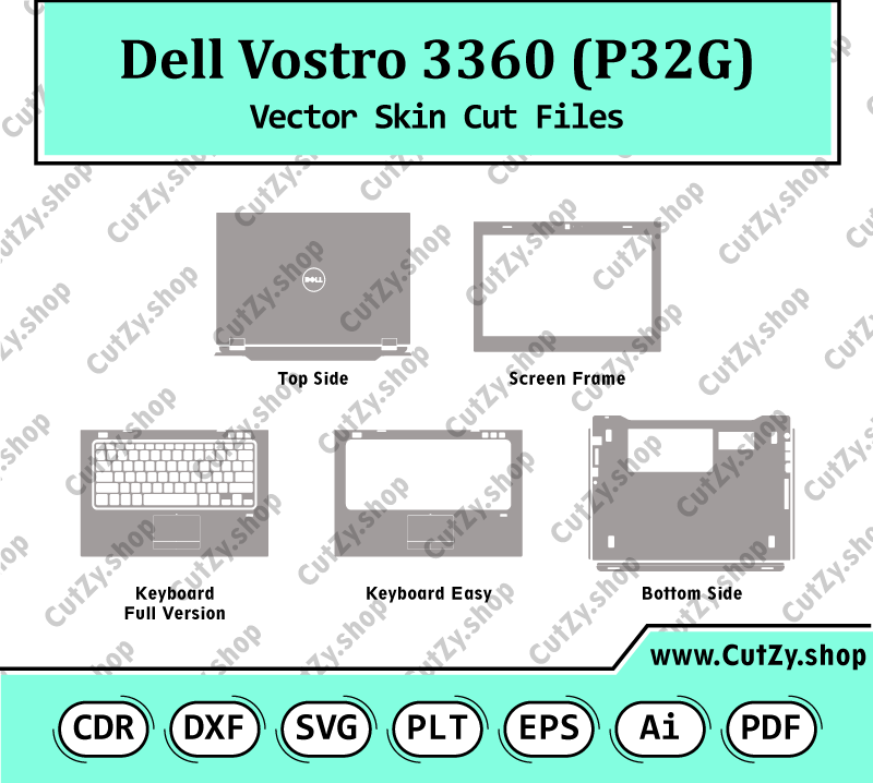 Dell Vostro 3360 (P32G) Vector Skin Cut Files
