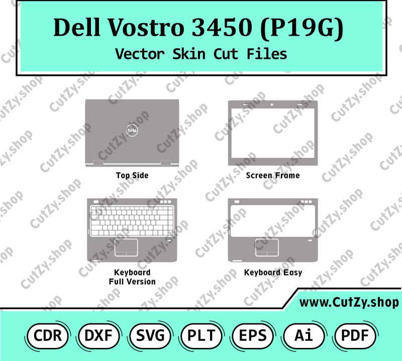 Dell Vostro 3450 (P19G) Vector Skin Cut Files