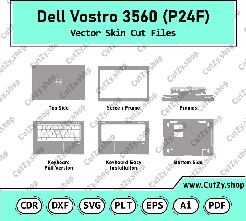 Dell Vostro 3560 (P24F) Vector Skin Cut Files