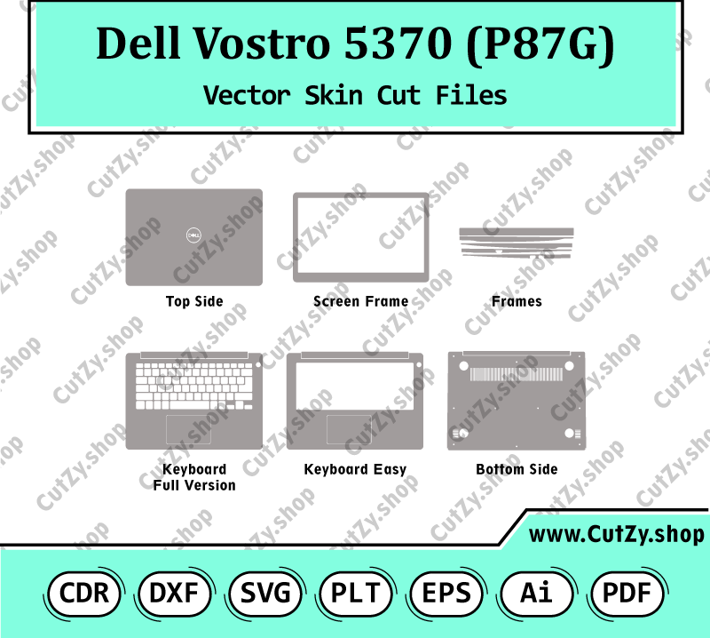 Dell Vostro 5370 (P87G) Vector Skin Cut Files
