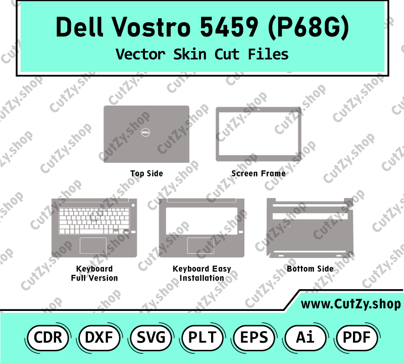 Dell Vostro 5459 (P68G) Vector Skin Cut Files