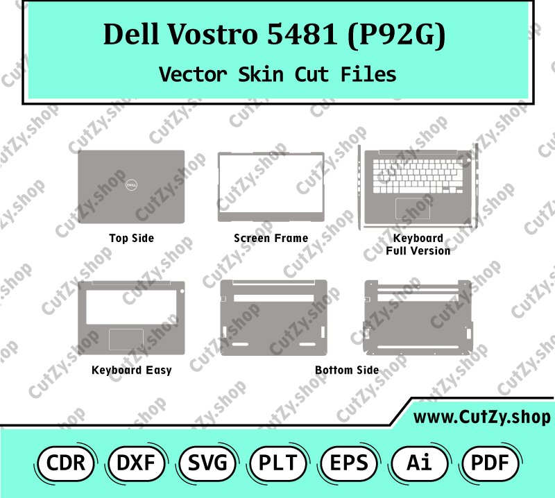 Dell Vostro 5481 (P92G) Vector Skin Cut Files