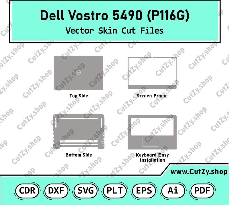 Dell Vostro 5490 (P116G) Vector Skin Templates