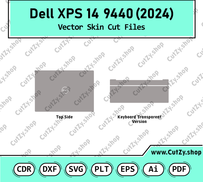 Dell XPS 14 9440 2024 Vector Skin Cut Files