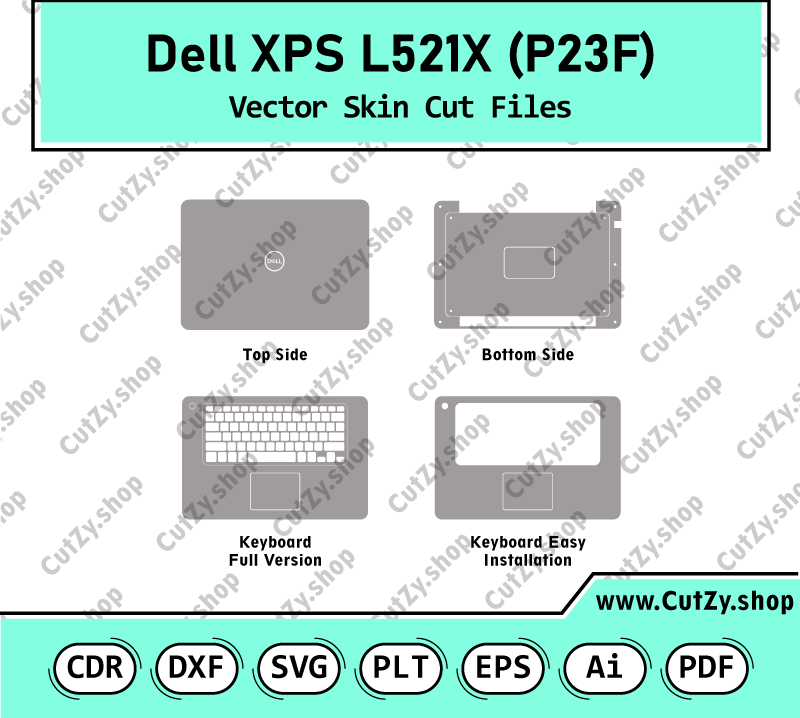 Dell XPS L521X (P23F) Vector Skin Cut Files