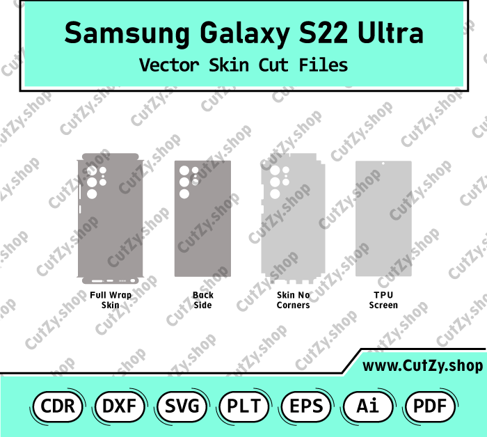Galaxy S22 Ultra Vector Skin Cut Files