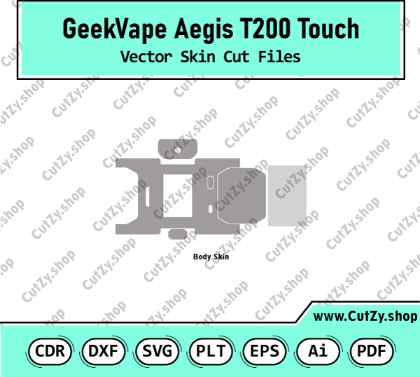 GEEK VAPE Aegis T200 Touch Vector Skin Templates