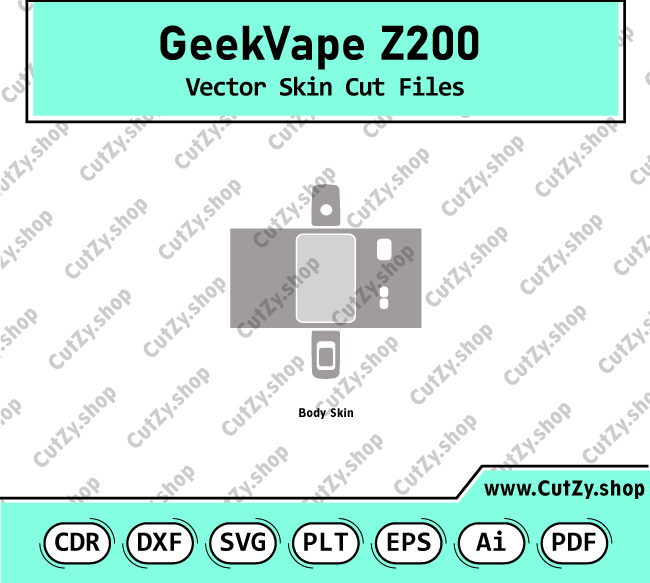 GEEK VAPE Z200 Vector Skin Cut Files