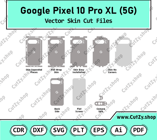 Google Pixel 10 Series Vector Skin Cut Files