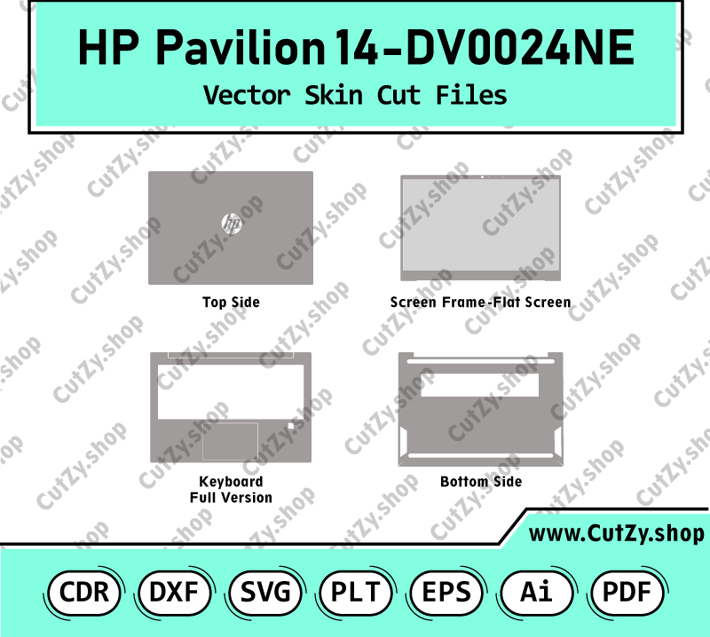 HP Pavilion 14-dv0024ne Vector Skin Cut Files
